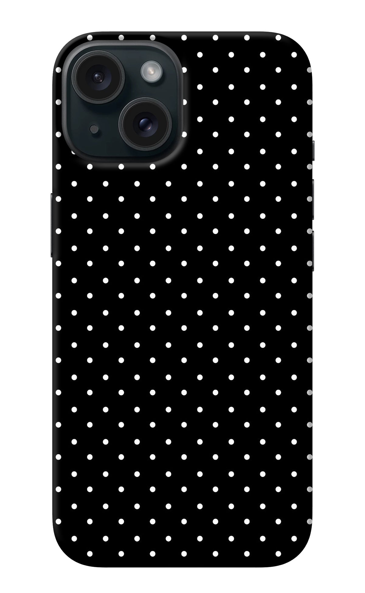 White Dots iPhone 15 Back Cover