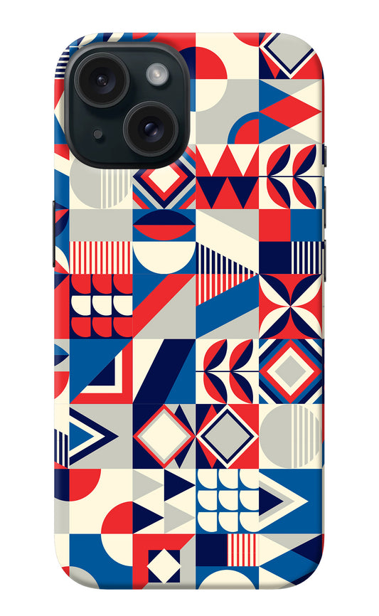 Colorful Pattern iPhone 15 Back Cover