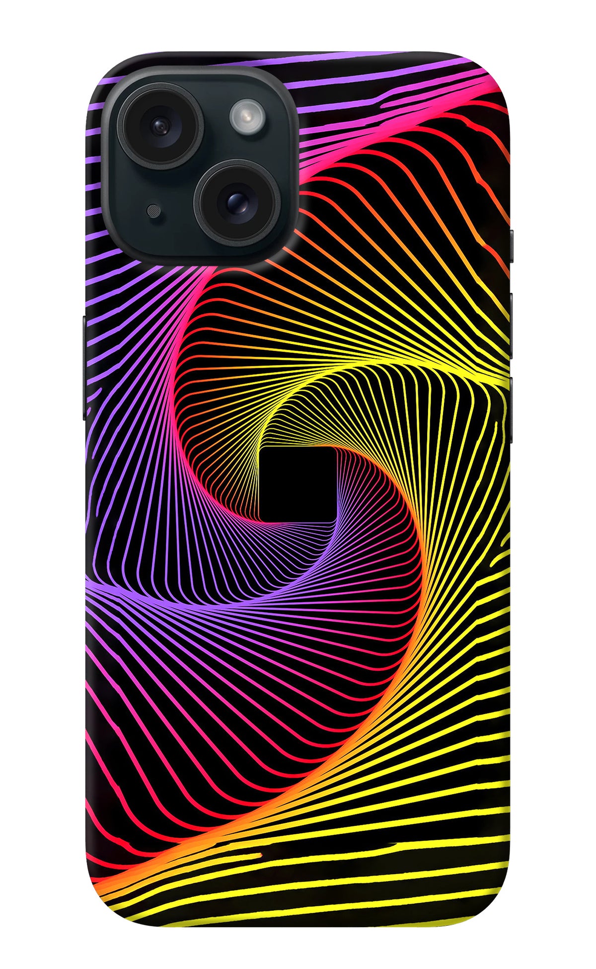 Colorful Strings iPhone 15 Back Cover