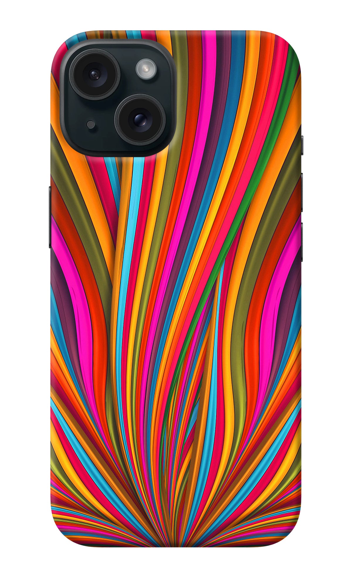 Trippy Wavy iPhone 15 Back Cover