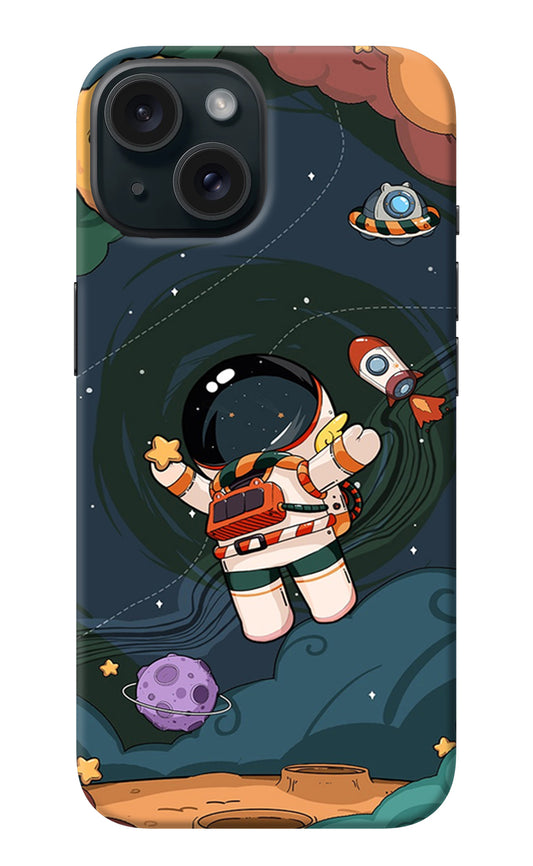Cartoon Astronaut iPhone 15 Back Cover
