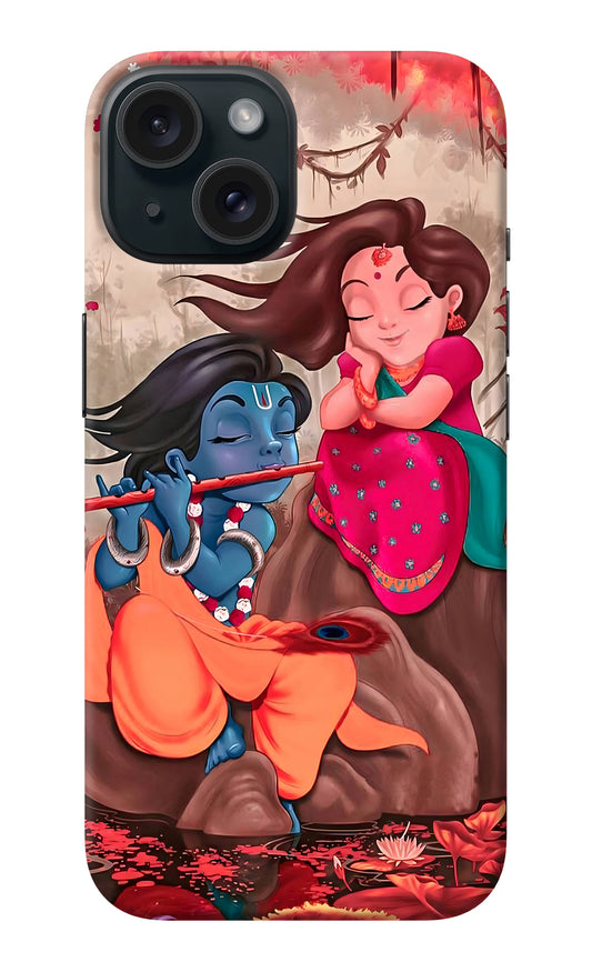Radhe Krishna iPhone 15 Back Cover