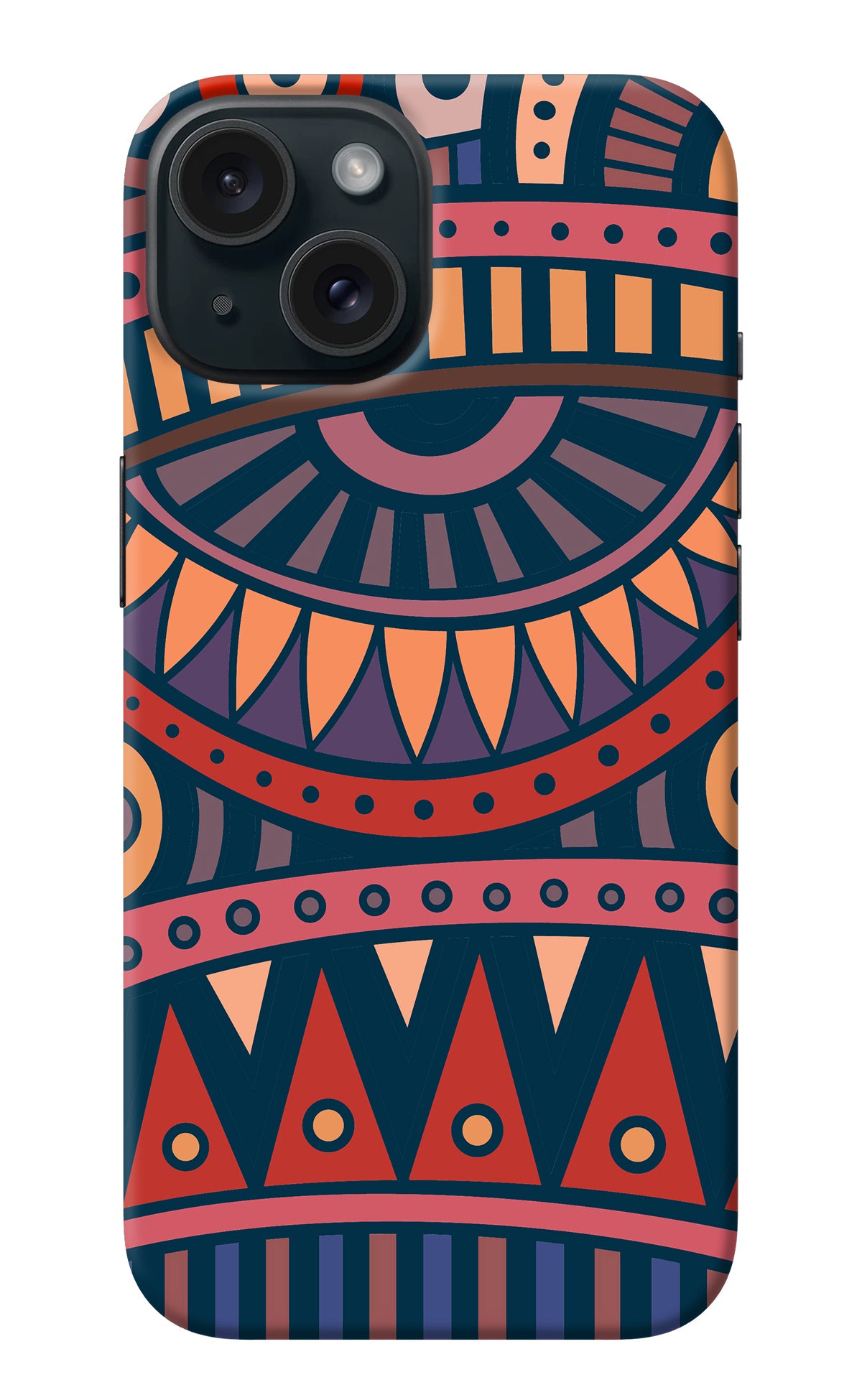 African Culture Design iPhone 15 Back Cover