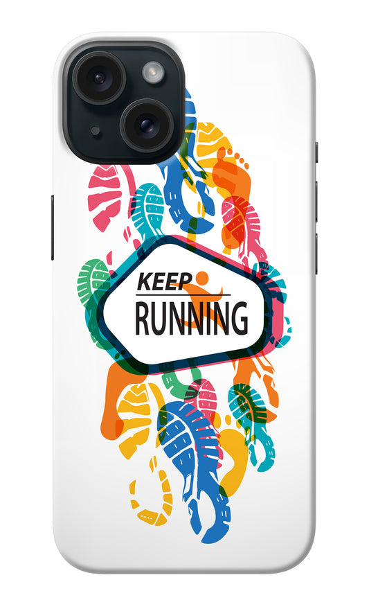 Keep Running iPhone 15 Back Cover