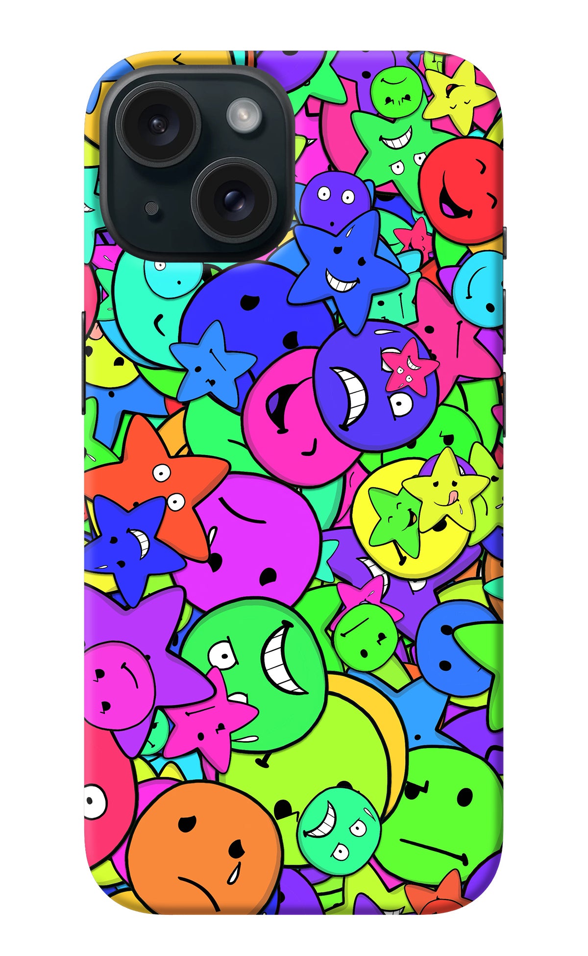 Fun Doodle iPhone 15 Back Cover