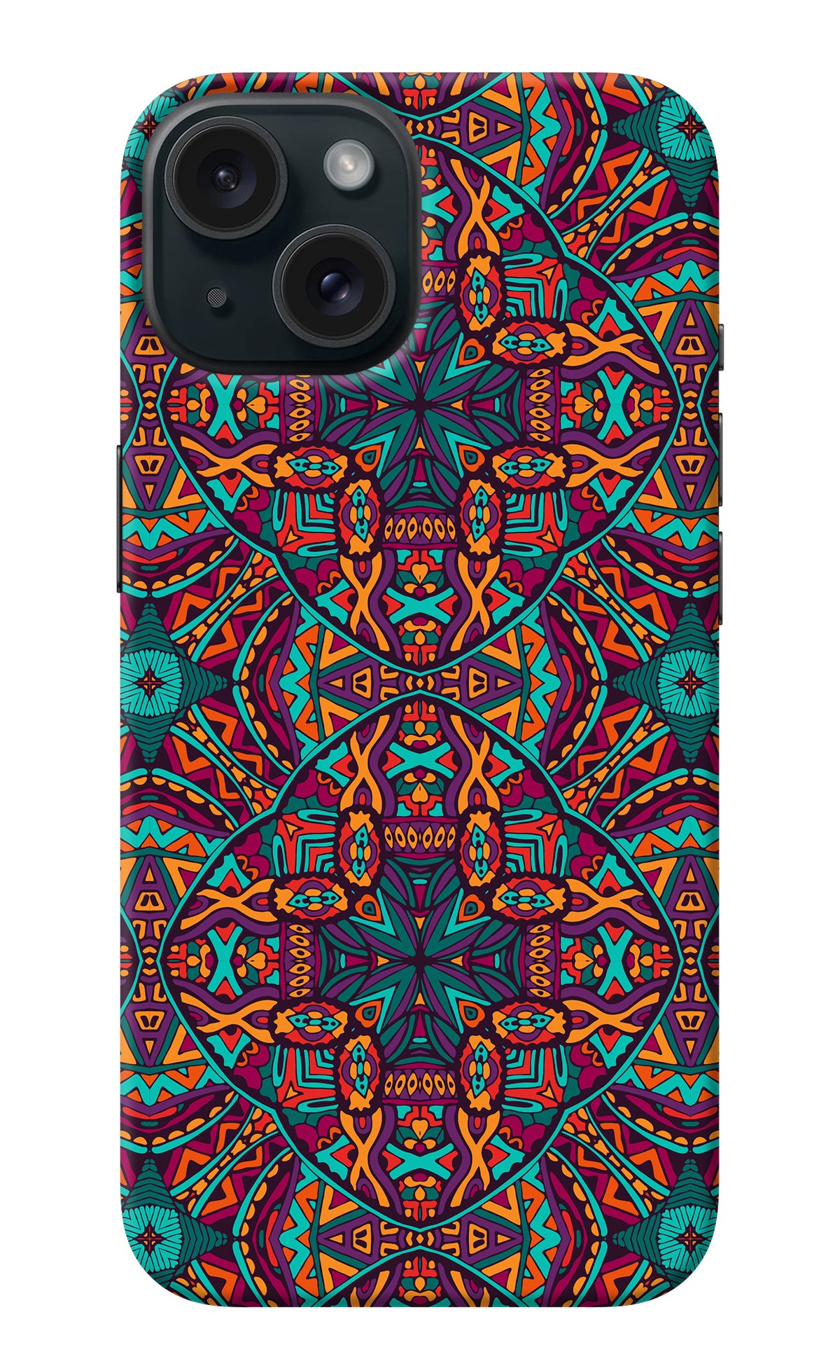 Colour Mandala iPhone 15 Back Cover