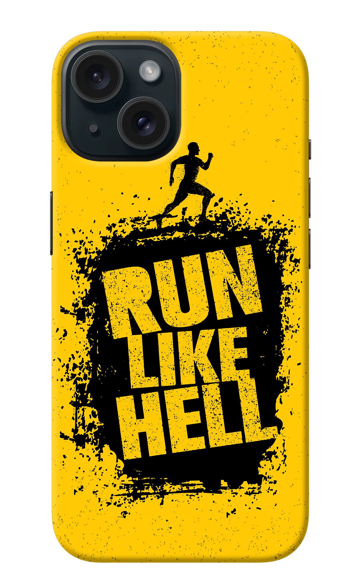 Run Like Hell iPhone 15 Back Cover