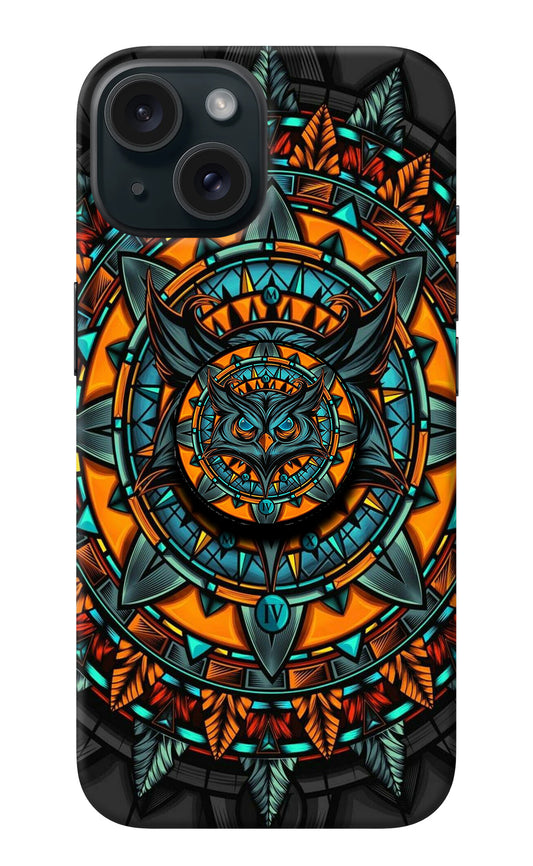 Angry Owl iPhone 15 Pop Case