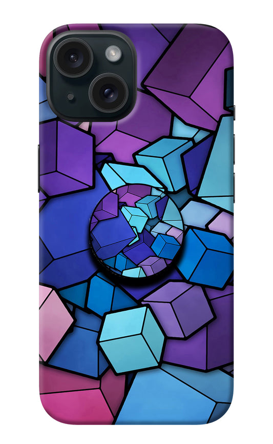 Cubic Abstract iPhone 15 Pop Case