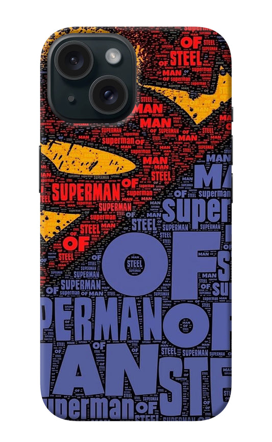 Superman iPhone 15 Plus Back Cover