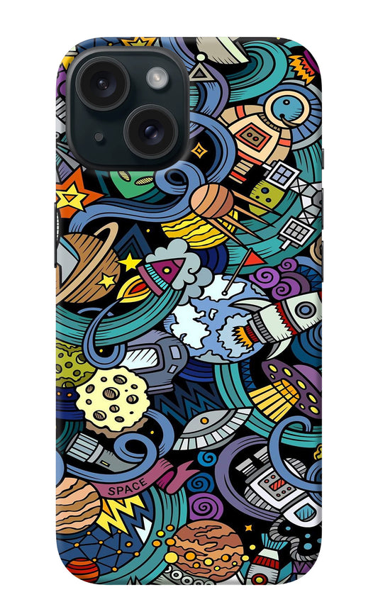 Space Abstract iPhone 15 Plus Back Cover