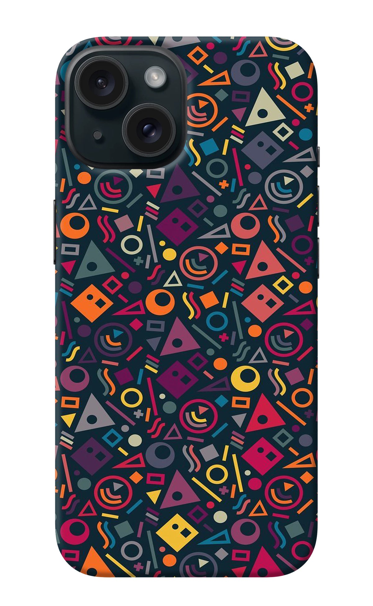 Geometric Abstract iPhone 15 Plus Back Cover