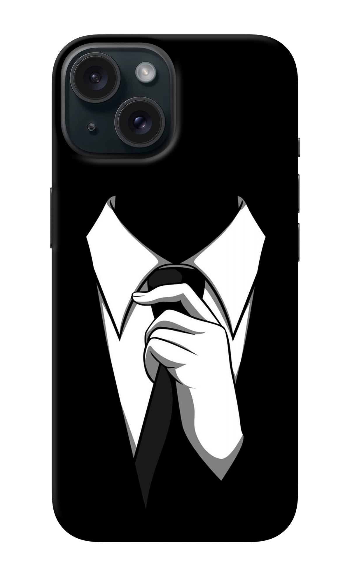 Black Tie iPhone 15 Plus Back Cover