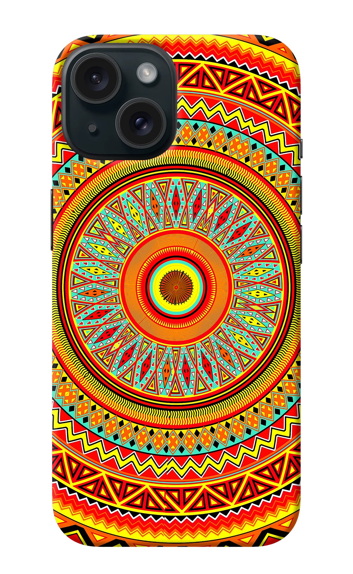 Mandala Pattern iPhone 15 Plus Back Cover