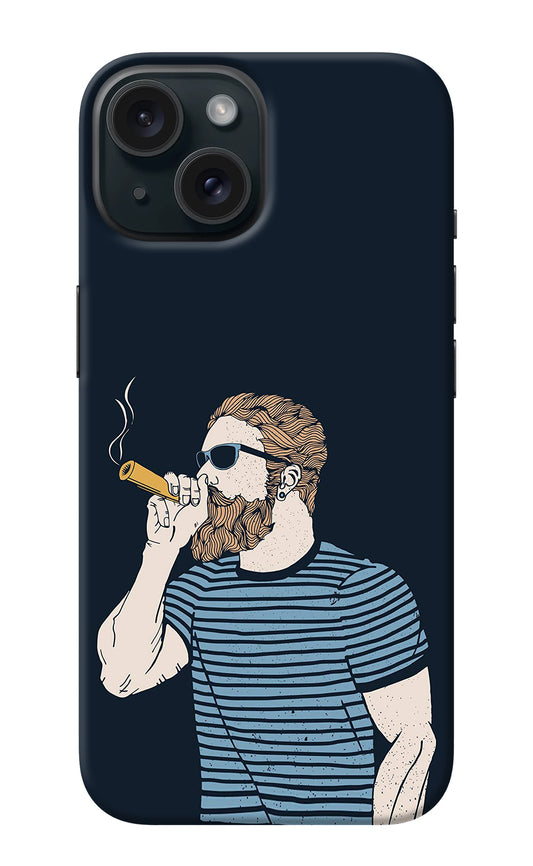 Smoking iPhone 15 Plus Back Cover