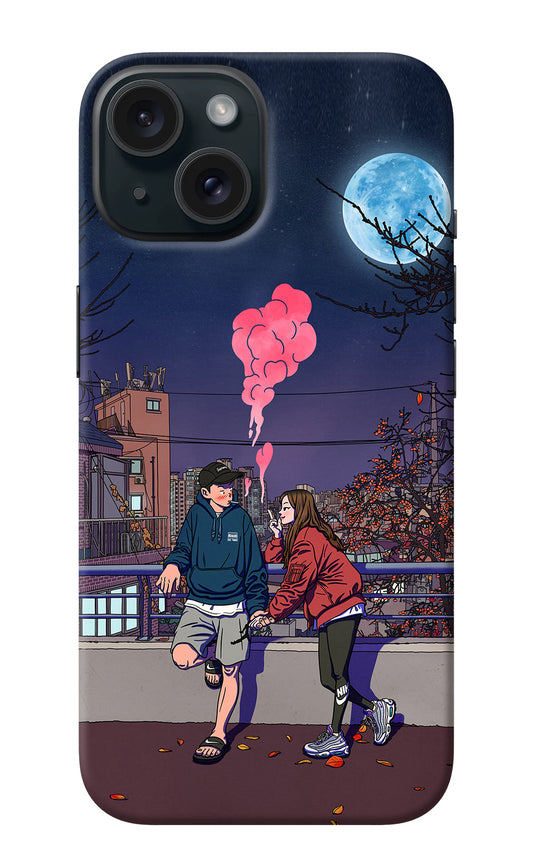 Chilling Couple iPhone 15 Plus Back Cover