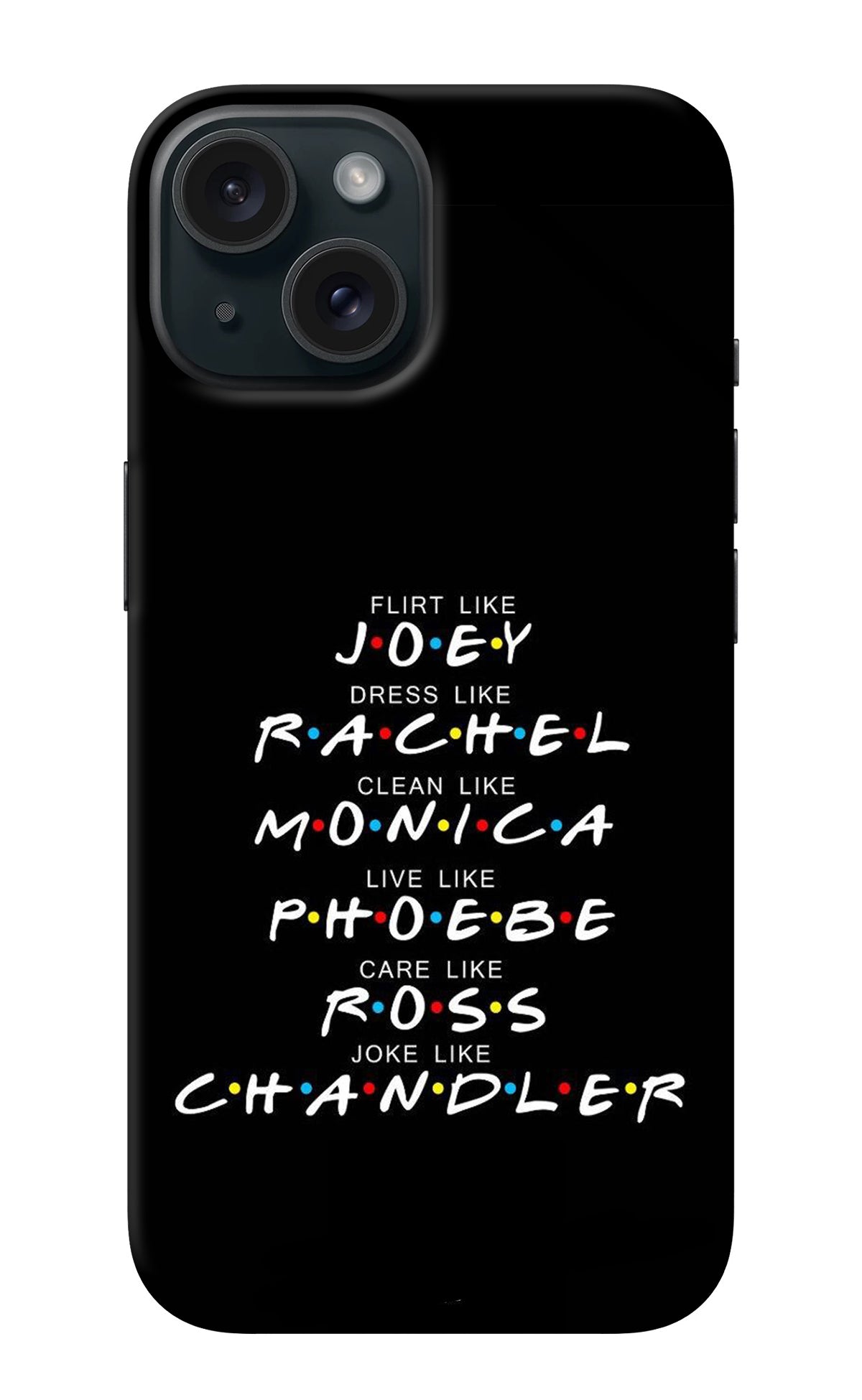 FRIENDS Character iPhone 15 Plus Back Cover