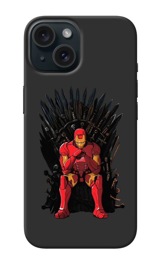 Ironman Throne iPhone 15 Plus Back Cover