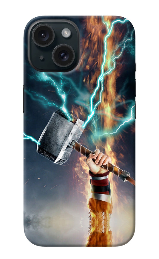 Thor Hammer Mjolnir iPhone 15 Plus Back Cover