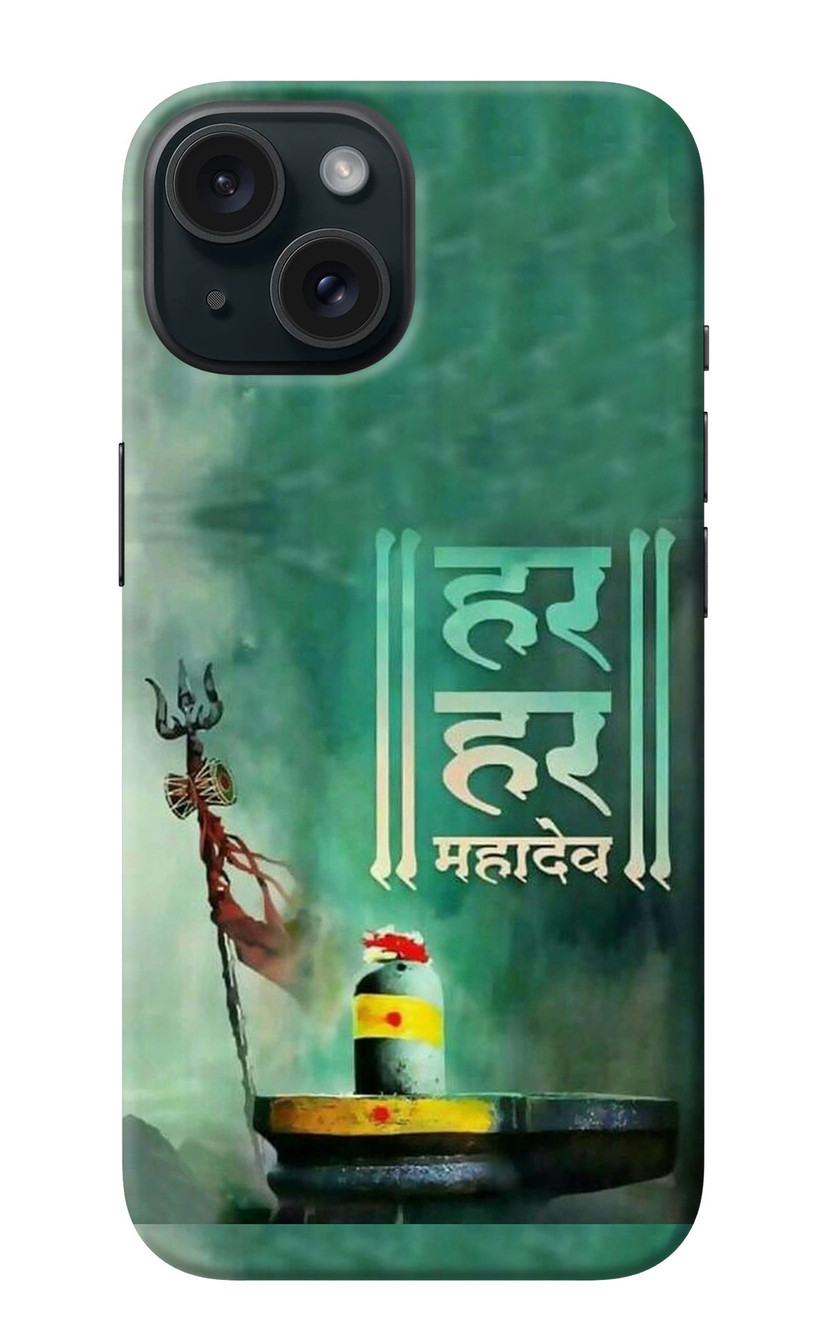 Har Har Mahadev Shivling iPhone 15 Plus Back Cover