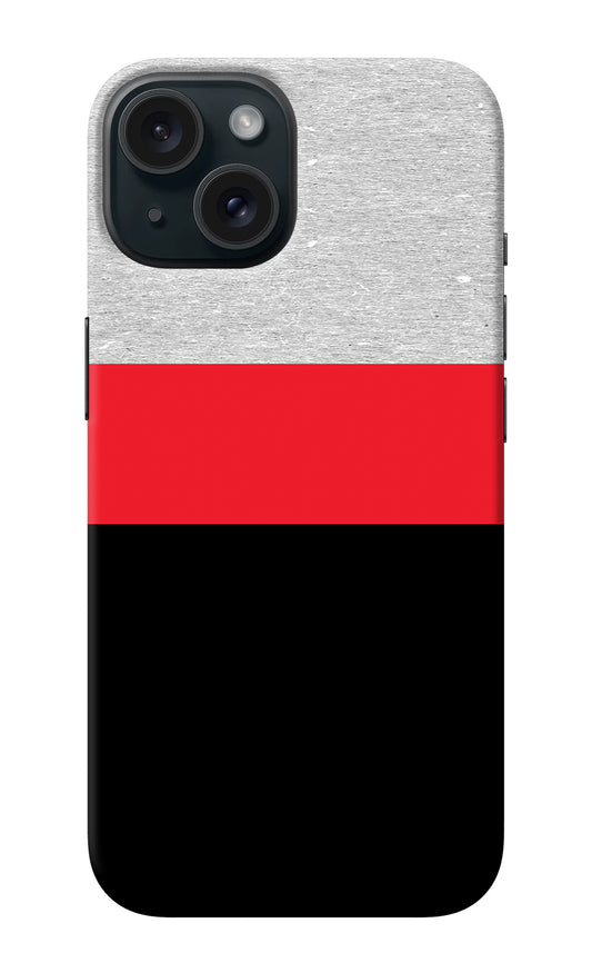 Tri Color Pattern iPhone 15 Plus Back Cover