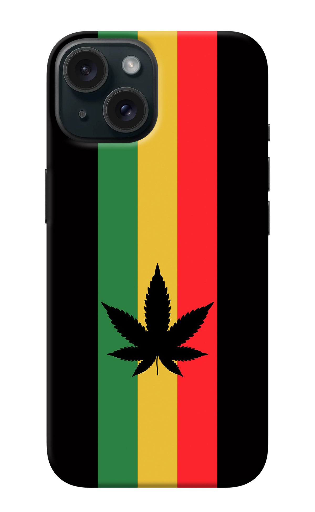 Weed Flag iPhone 15 Plus Back Cover