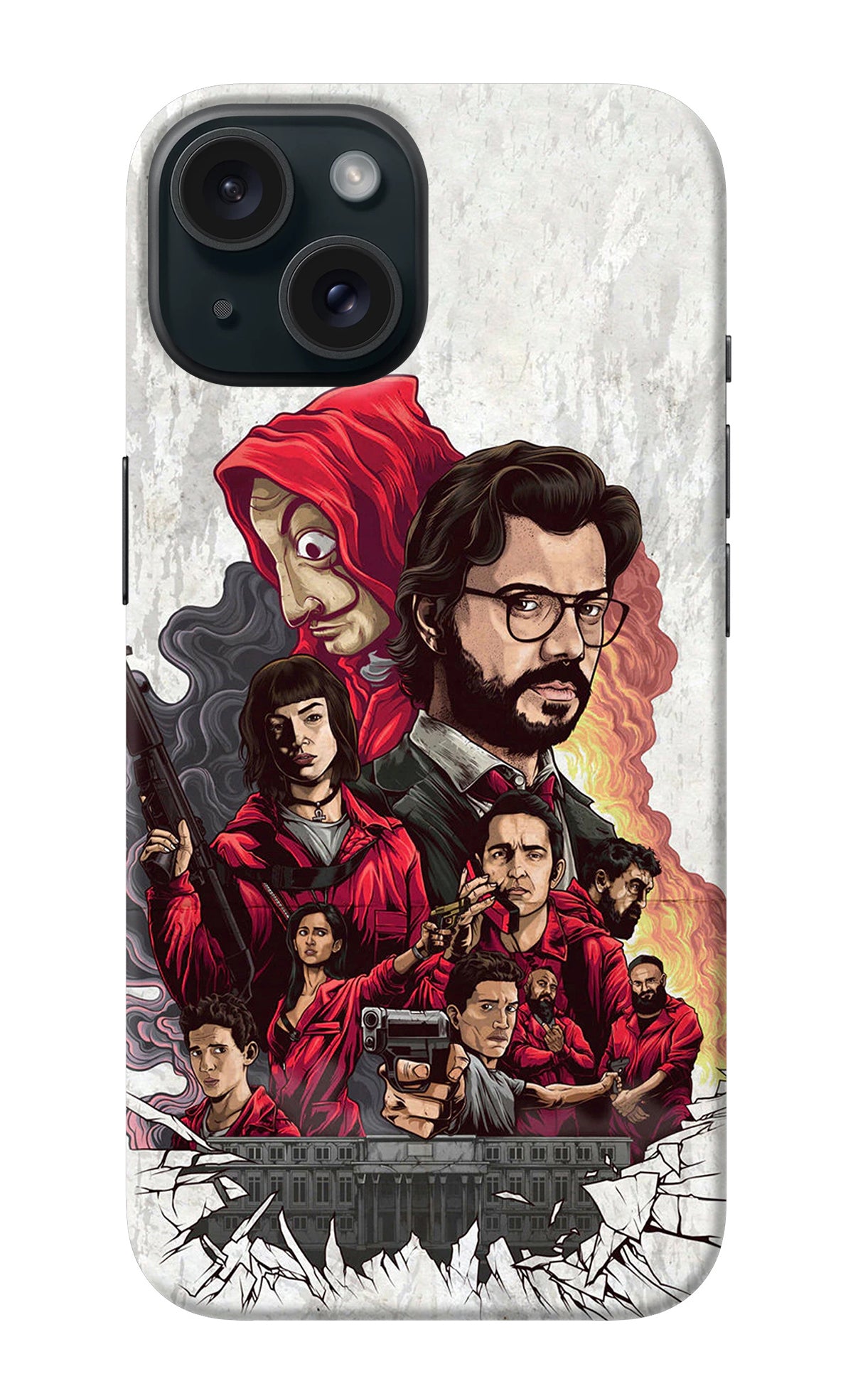 Money Heist Artwork iPhone 15 Plus Back Cover