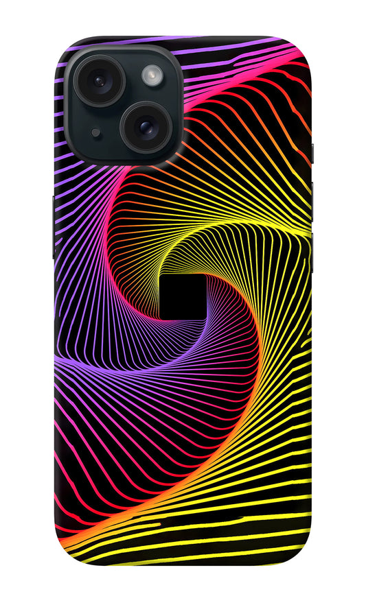 Colorful Strings iPhone 15 Plus Back Cover