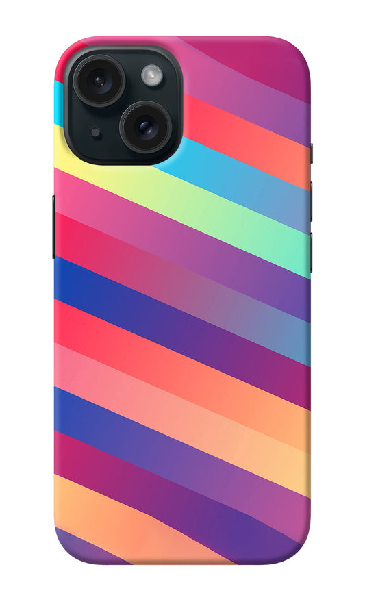 Stripes color iPhone 15 Plus Back Cover