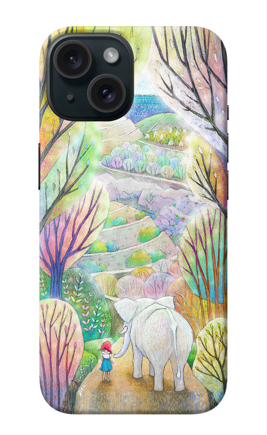 Nature Painting iPhone 15 Plus Back Cover