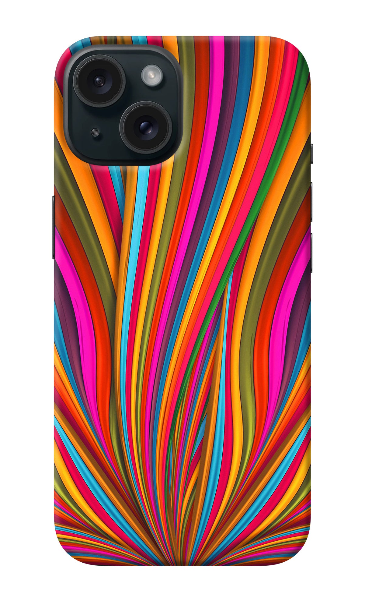 Trippy Wavy iPhone 15 Plus Back Cover