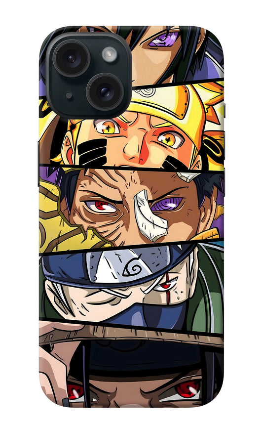 Naruto Character iPhone 15 Plus Back Cover