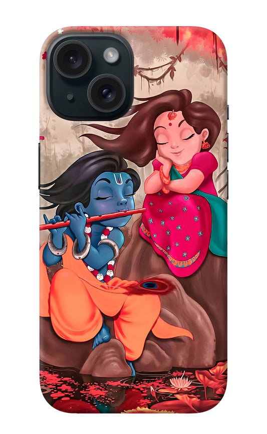 Radhe Krishna iPhone 15 Plus Back Cover