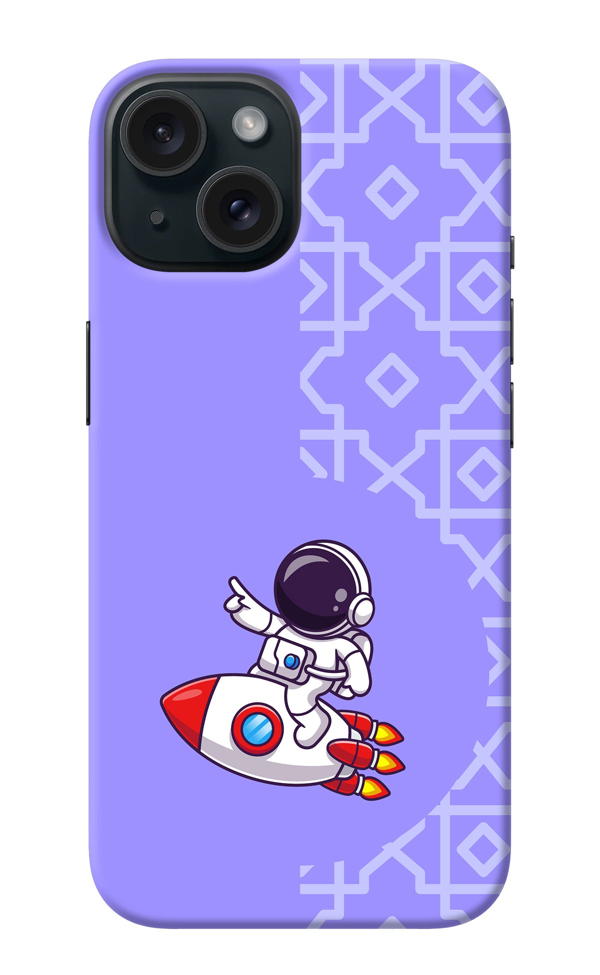 Cute Astronaut iPhone 15 Plus Back Cover