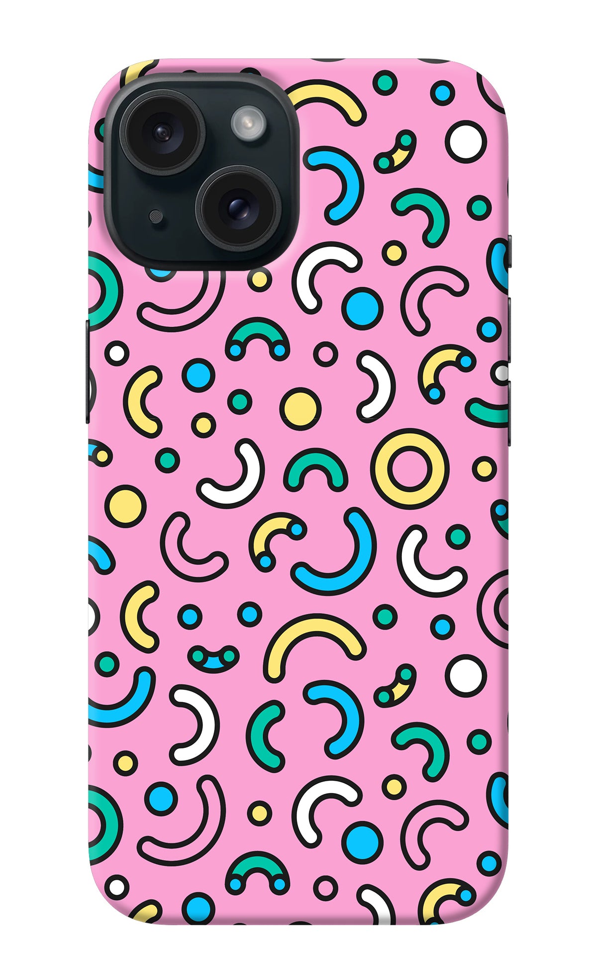 Memphis Design iPhone 15 Plus Back Cover