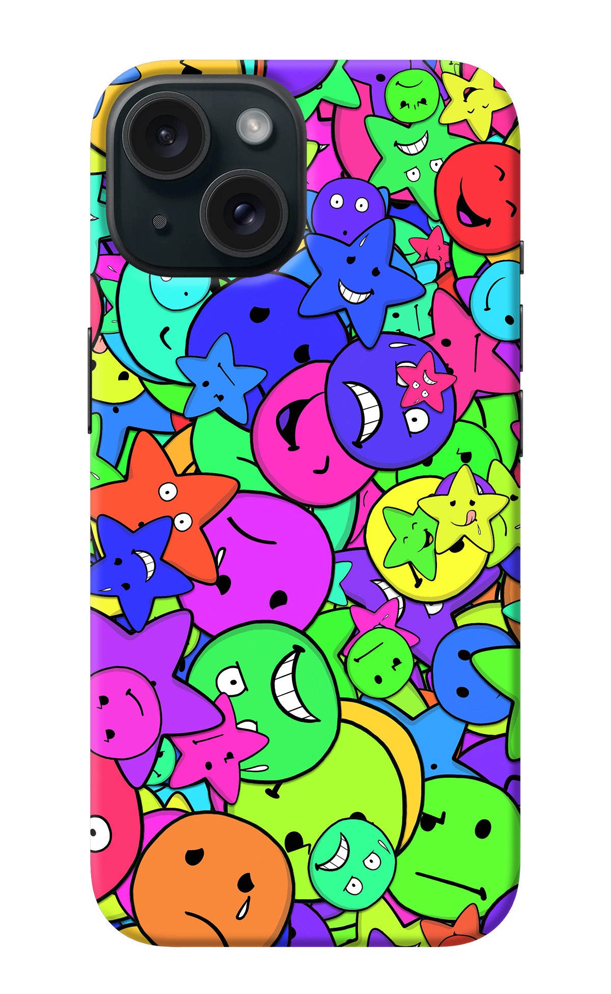 Fun Doodle iPhone 15 Plus Back Cover