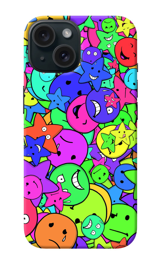 Fun Doodle iPhone 15 Plus Back Cover