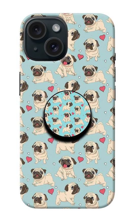 Pug Dog iPhone 15 Plus Pop Case