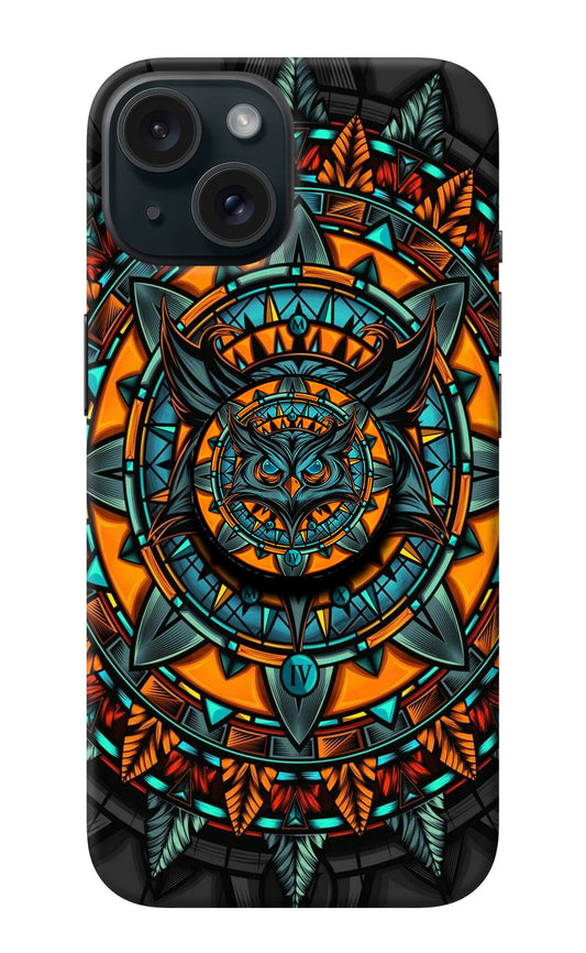Angry Owl iPhone 15 Plus Pop Case