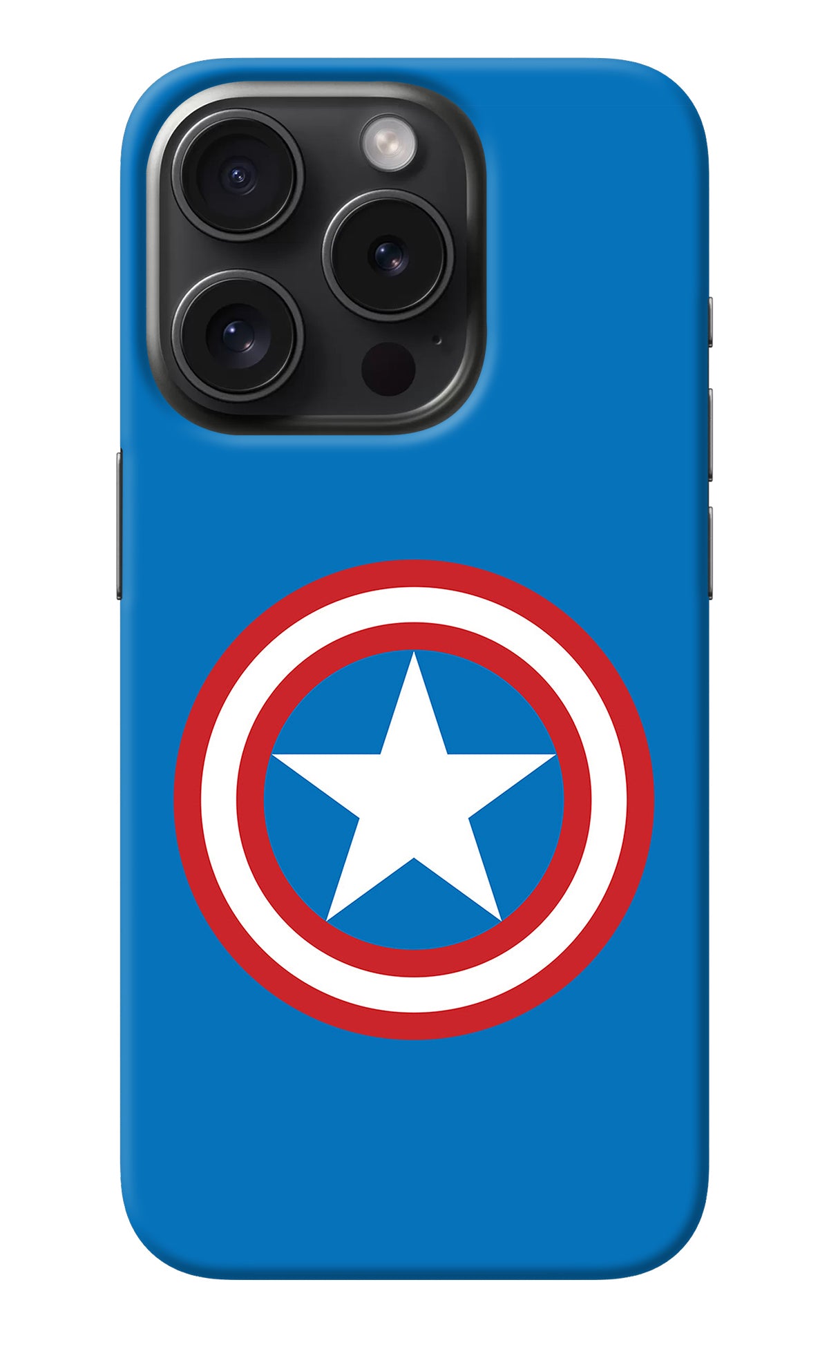 Captain America Logo iPhone 15 Pro Back Cover