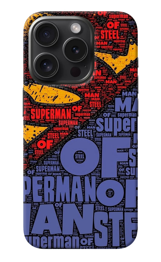 Superman iPhone 15 Pro Back Cover