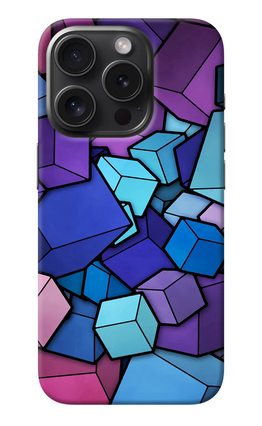 Cubic Abstract iPhone 15 Pro Back Cover