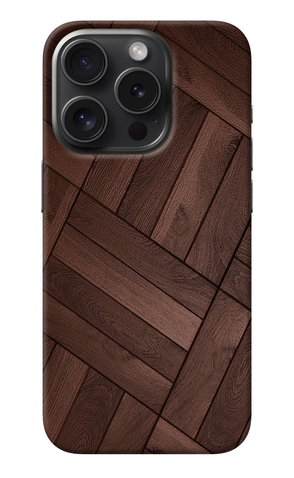 Wooden Texture Design iPhone 15 Pro Back Cover