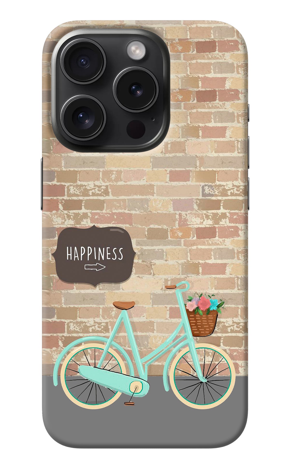 Happiness Artwork iPhone 15 Pro Back Cover