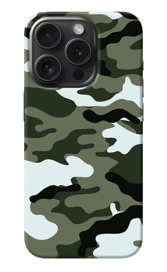 Camouflage iPhone 15 Pro Back Cover