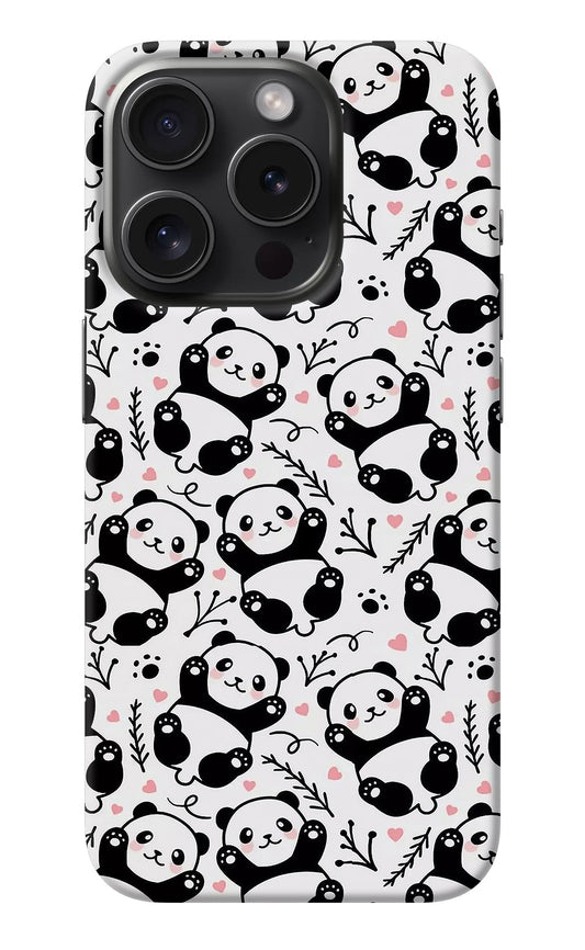 Cute Panda iPhone 15 Pro Back Cover