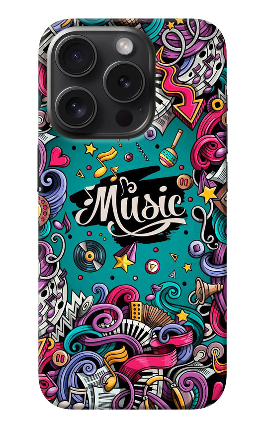 Music Graffiti iPhone 15 Pro Back Cover