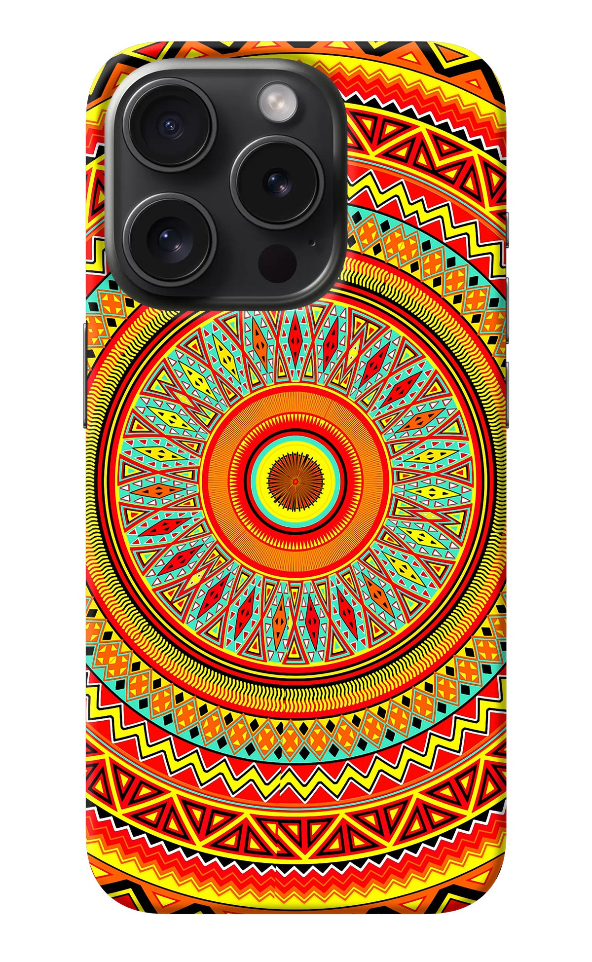 Mandala Pattern iPhone 15 Pro Back Cover