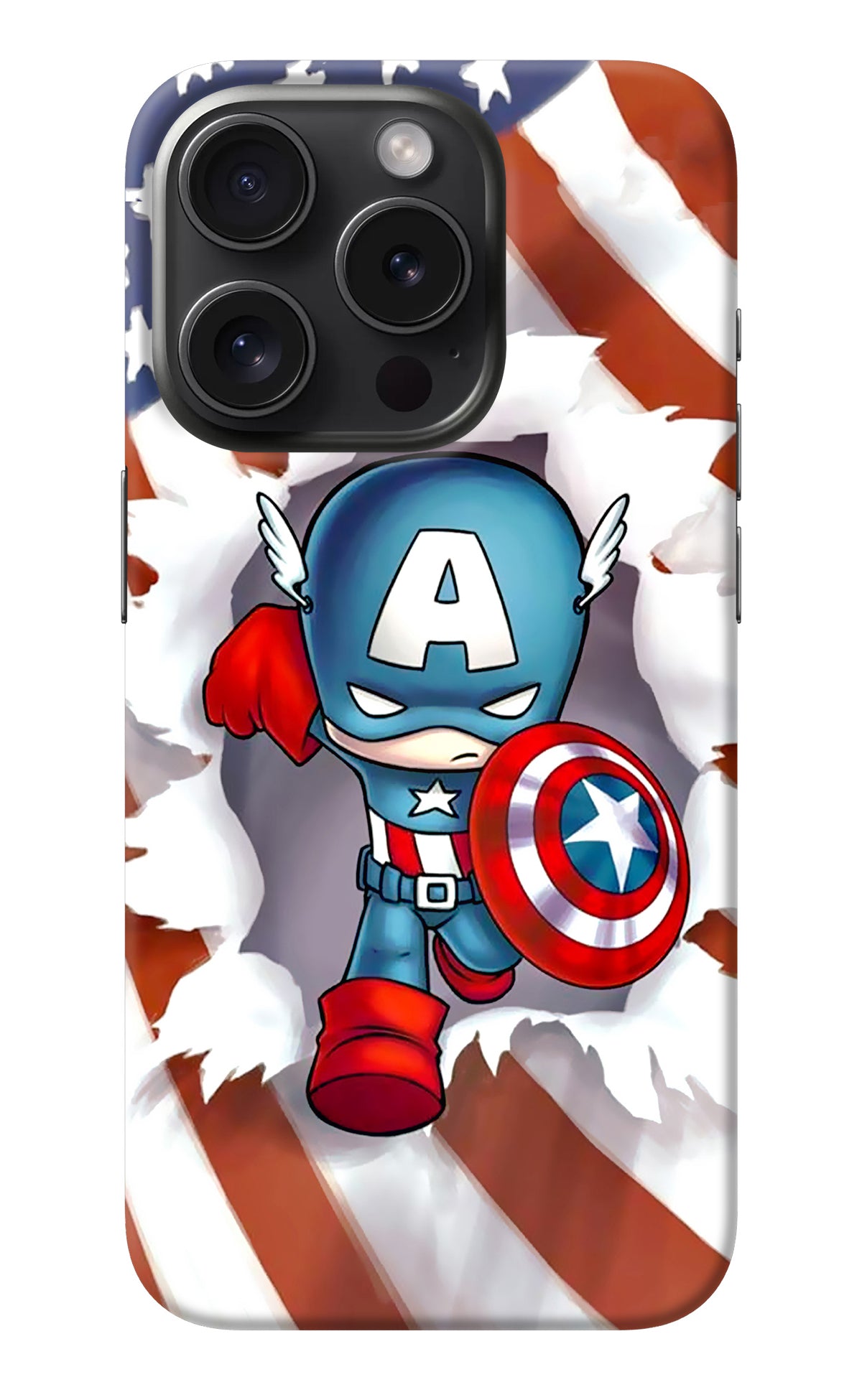 Captain America iPhone 15 Pro Back Cover