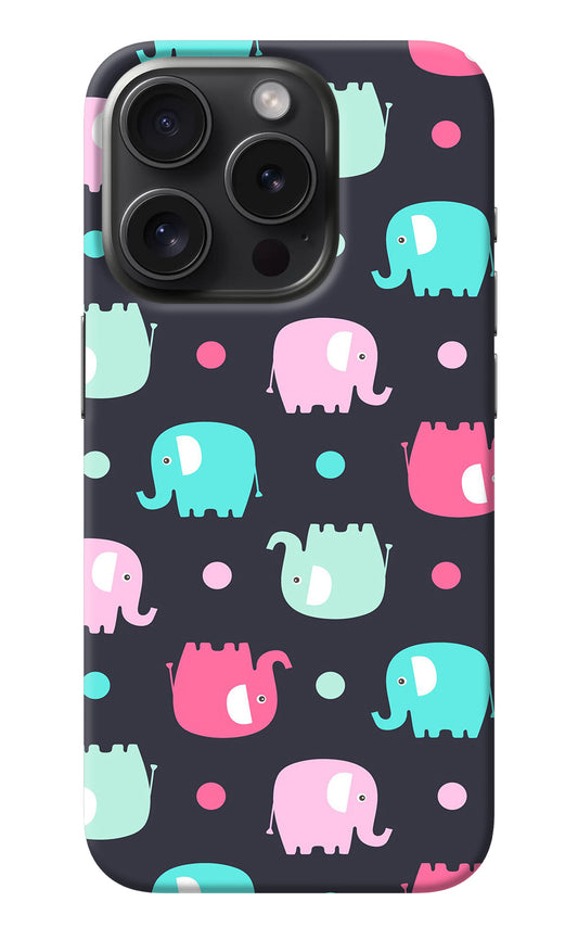 Elephants iPhone 15 Pro Back Cover